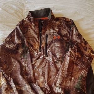 NWOT Under Armour Realtree coldgear fleece zipup